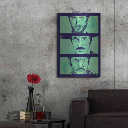 Luxe Metal Art 'The Good the Bad and the Ugly' by Giuseppe Cristiano, Metal Wall Art,24x36