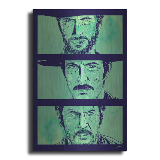 Luxe Metal Art 'The Good the Bad and the Ugly' by Giuseppe Cristiano, Metal Wall Art