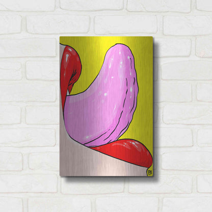 Luxe Metal Art 'Tongue' by Giuseppe Cristiano, Metal Wall Art,12x16