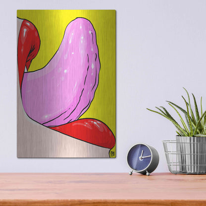 Luxe Metal Art 'Tongue' by Giuseppe Cristiano, Metal Wall Art,12x16