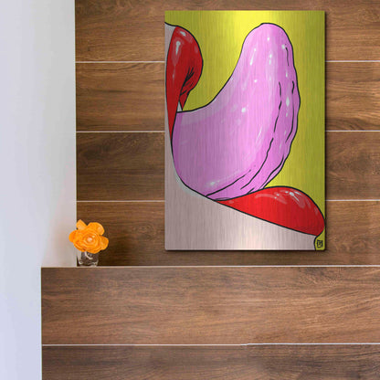 Luxe Metal Art 'Tongue' by Giuseppe Cristiano, Metal Wall Art,12x16