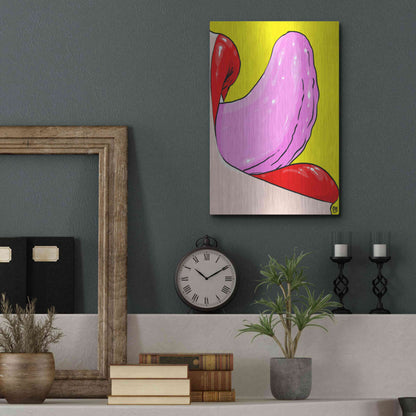 Luxe Metal Art 'Tongue' by Giuseppe Cristiano, Metal Wall Art,12x16