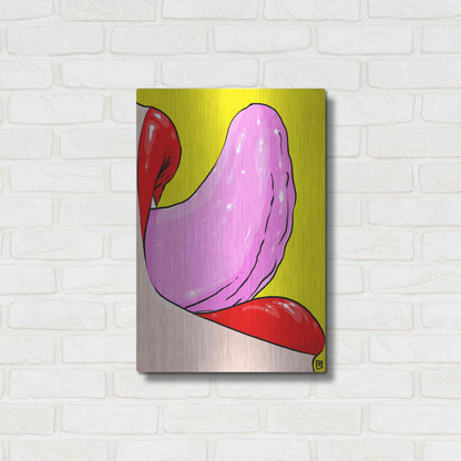 Luxe Metal Art 'Tongue' by Giuseppe Cristiano, Metal Wall Art,16x24