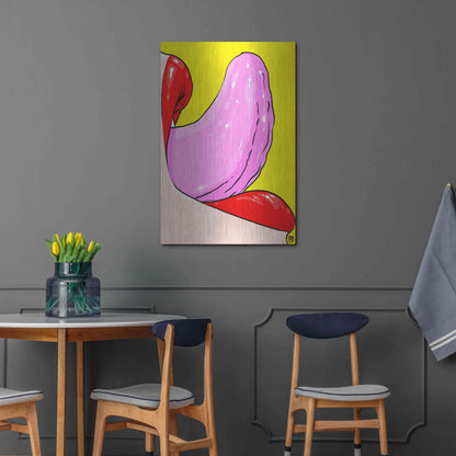 Luxe Metal Art 'Tongue' by Giuseppe Cristiano, Metal Wall Art,24x36