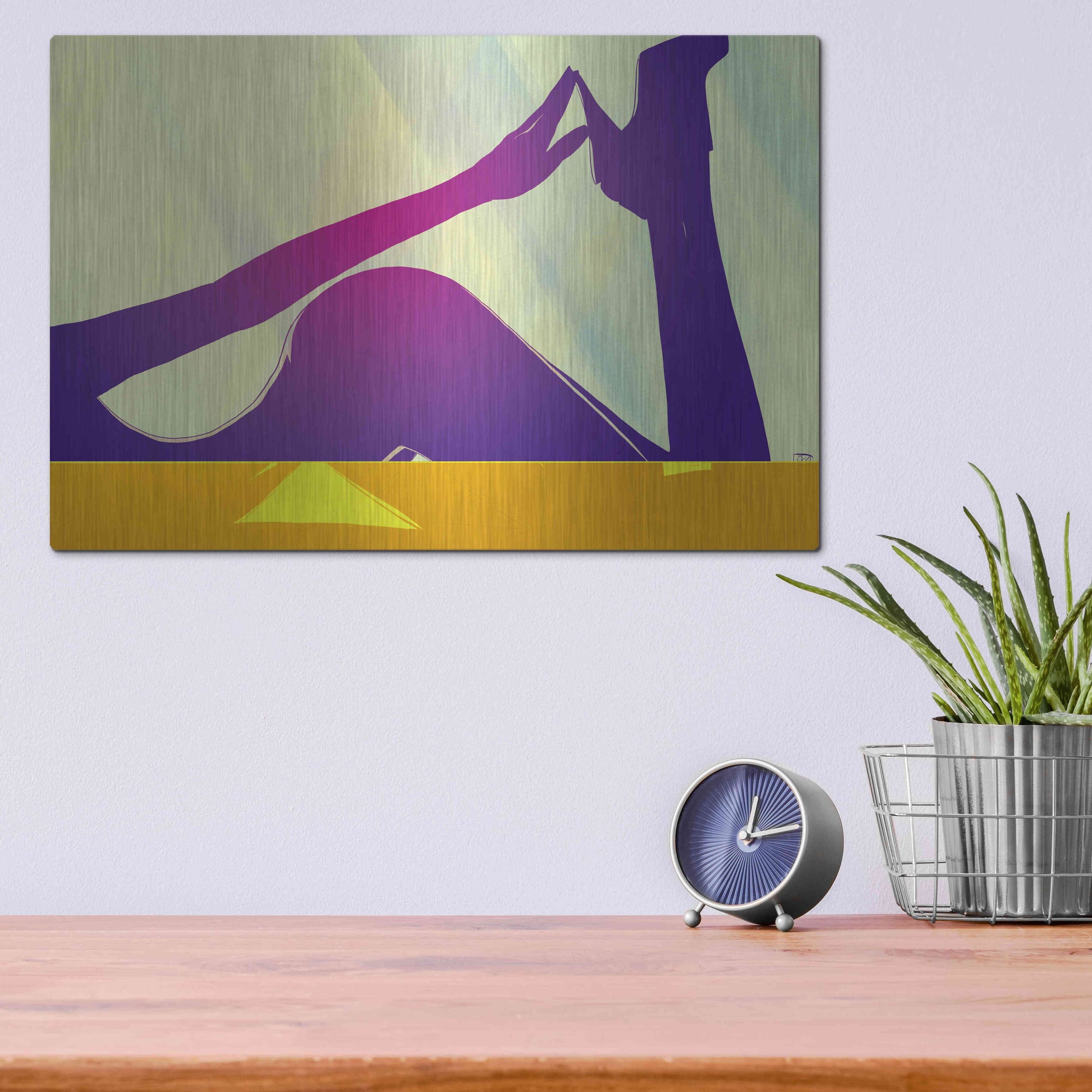 Luxe Metal Art 'Woman VIII' by Giuseppe Cristiano, Metal Wall Art,16x12