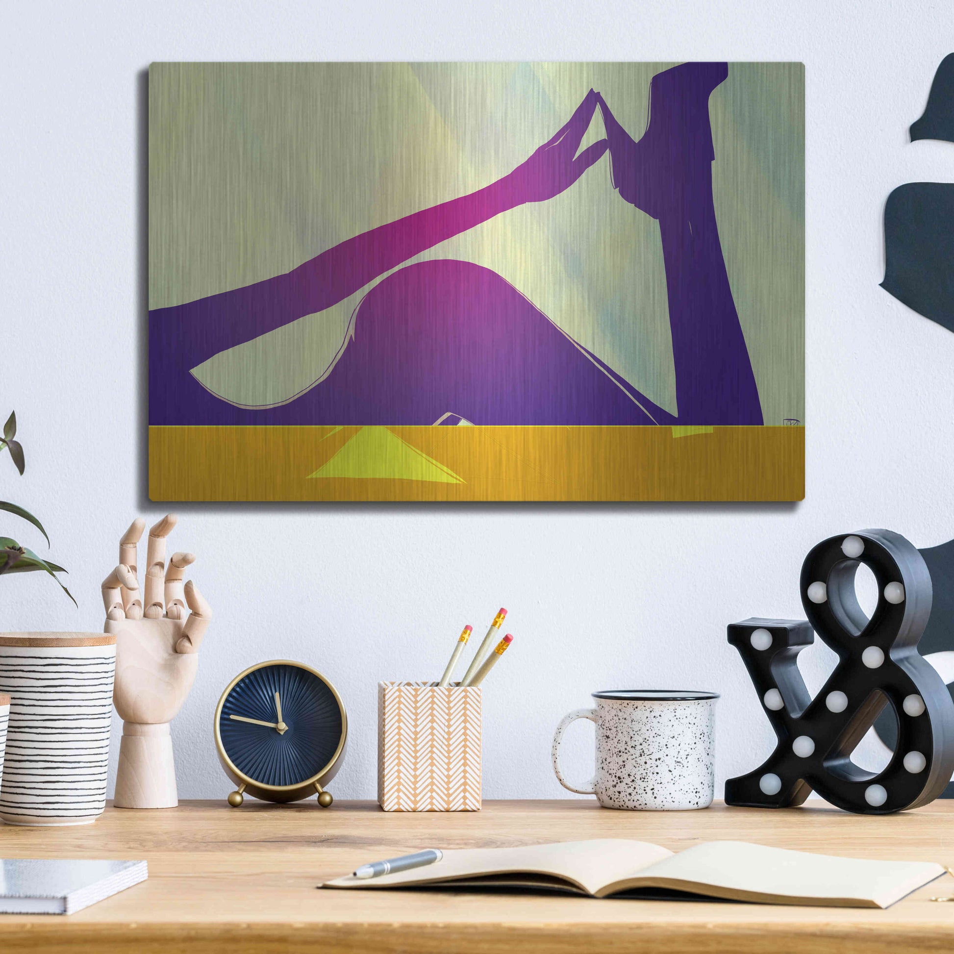 Luxe Metal Art 'Woman VIII' by Giuseppe Cristiano, Metal Wall Art,16x12