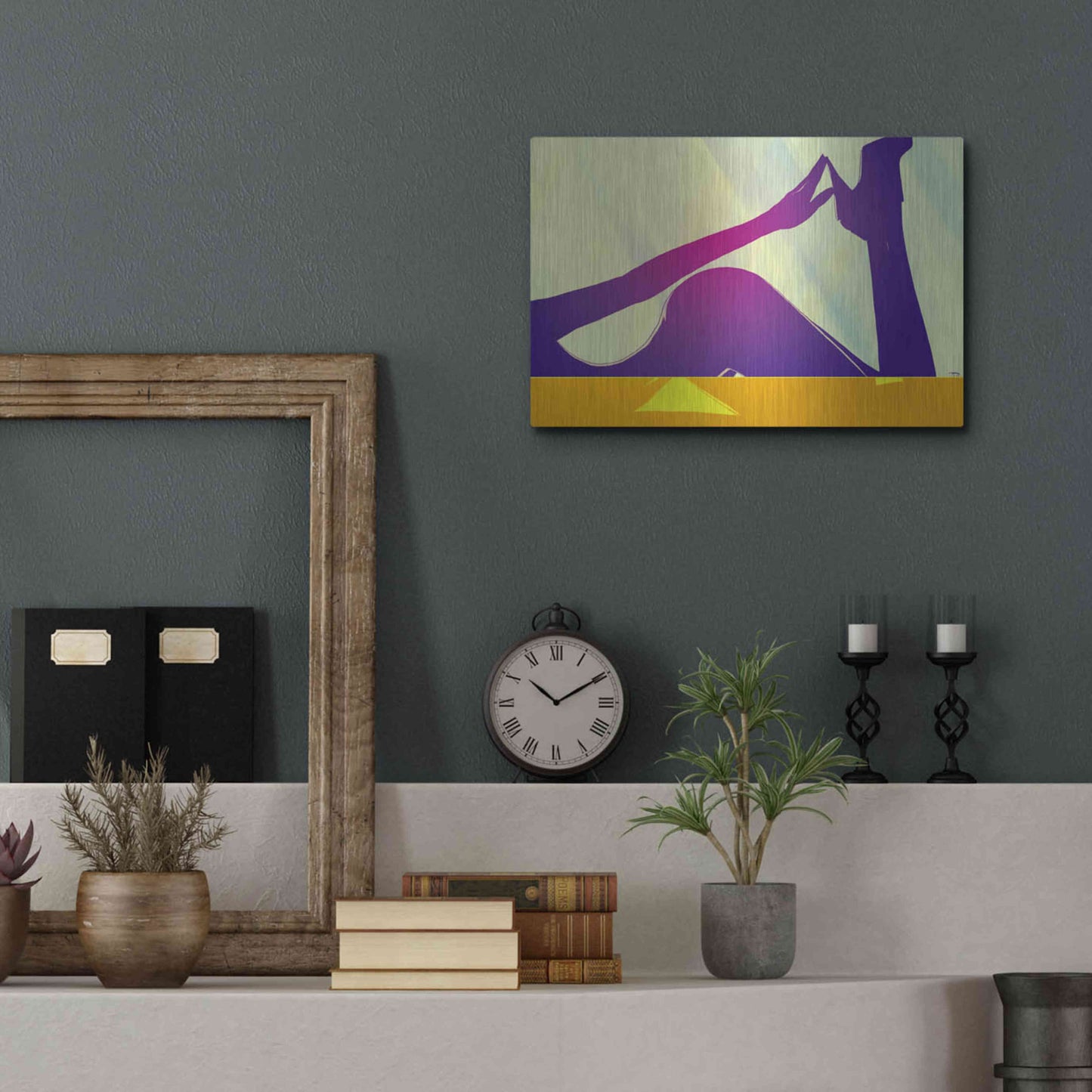 Luxe Metal Art 'Woman VIII' by Giuseppe Cristiano, Metal Wall Art,16x12