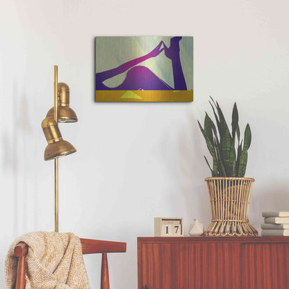 Luxe Metal Art 'Woman VIII' by Giuseppe Cristiano, Metal Wall Art,24x16