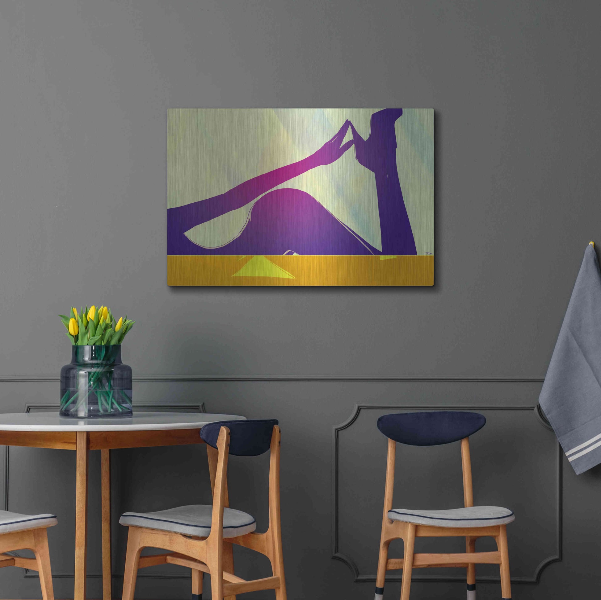 Luxe Metal Art 'Woman VIII' by Giuseppe Cristiano, Metal Wall Art,36x24