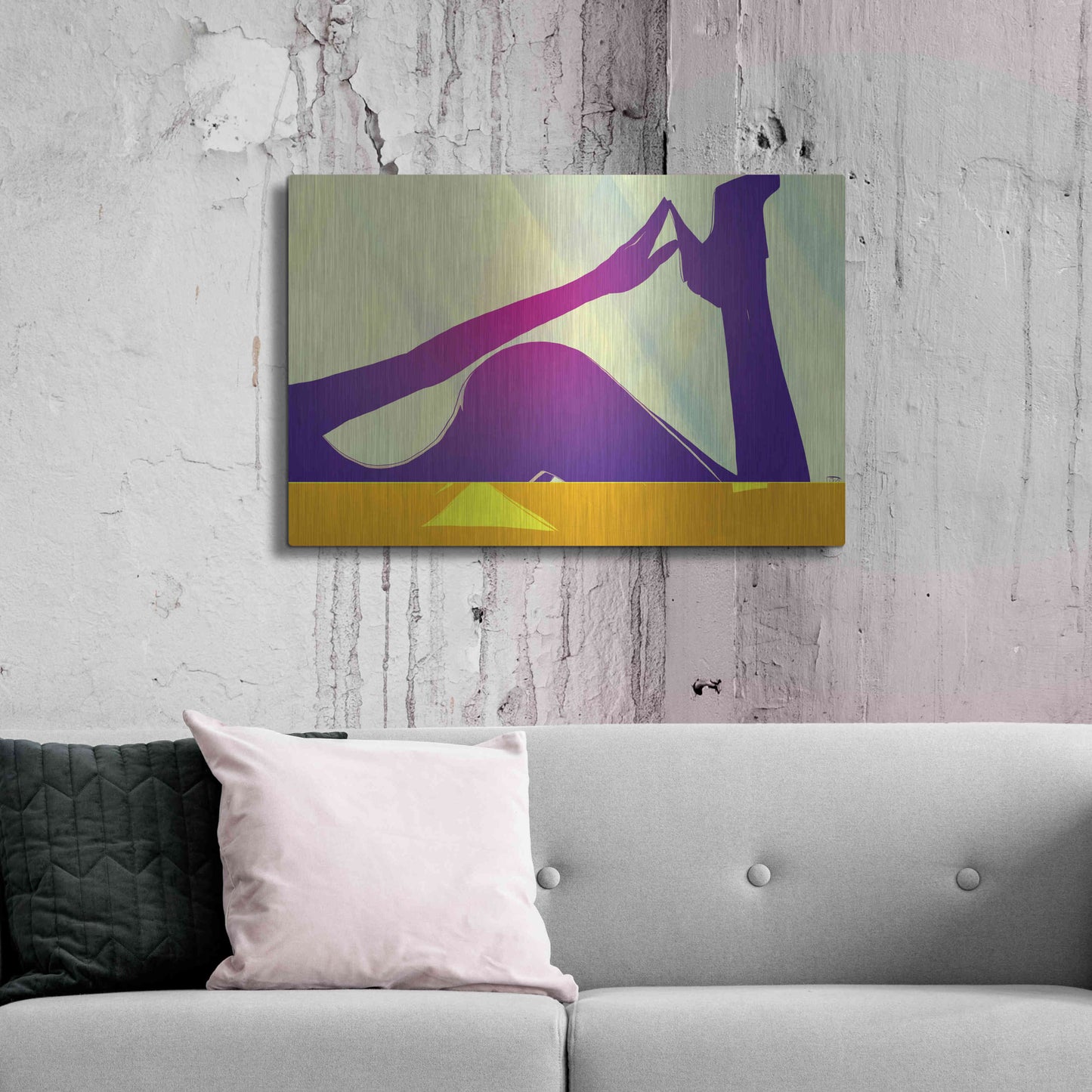 Luxe Metal Art 'Woman VIII' by Giuseppe Cristiano, Metal Wall Art,36x24