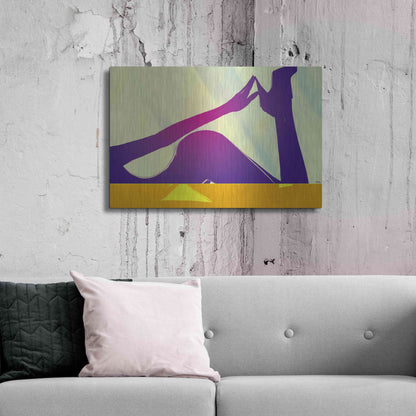 Luxe Metal Art 'Woman VIII' by Giuseppe Cristiano, Metal Wall Art,36x24