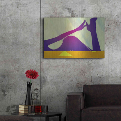 Luxe Metal Art 'Woman VIII' by Giuseppe Cristiano, Metal Wall Art,36x24