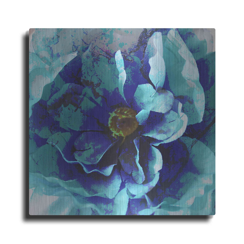 'Blue Flower' by Shandra Smith – Metal Wall Art