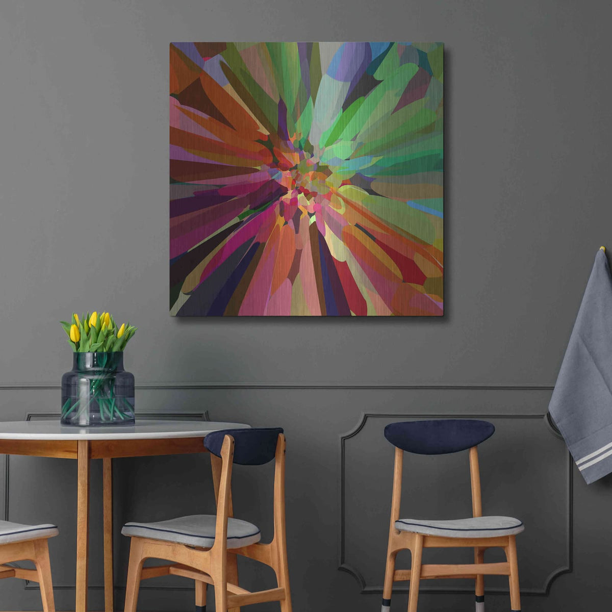 'Flower 27' by Shandra Smith – Metal Wall Art, 36x36 room view
