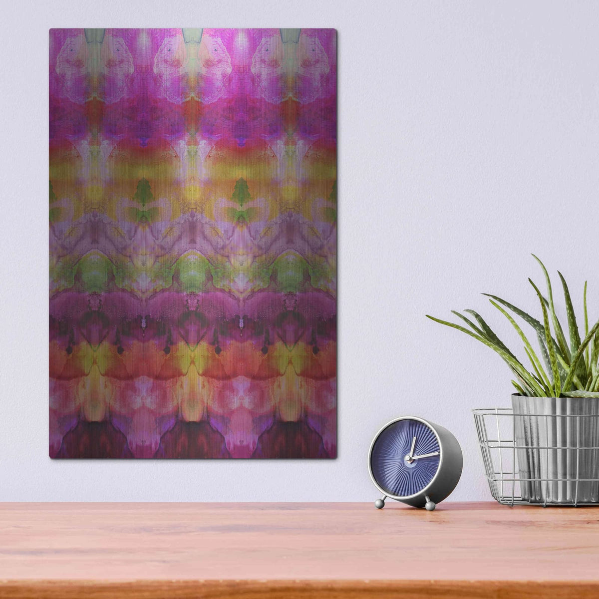 'Pinky Inks' by Shandra Smith – Metal Wall Art, 12x16 room view