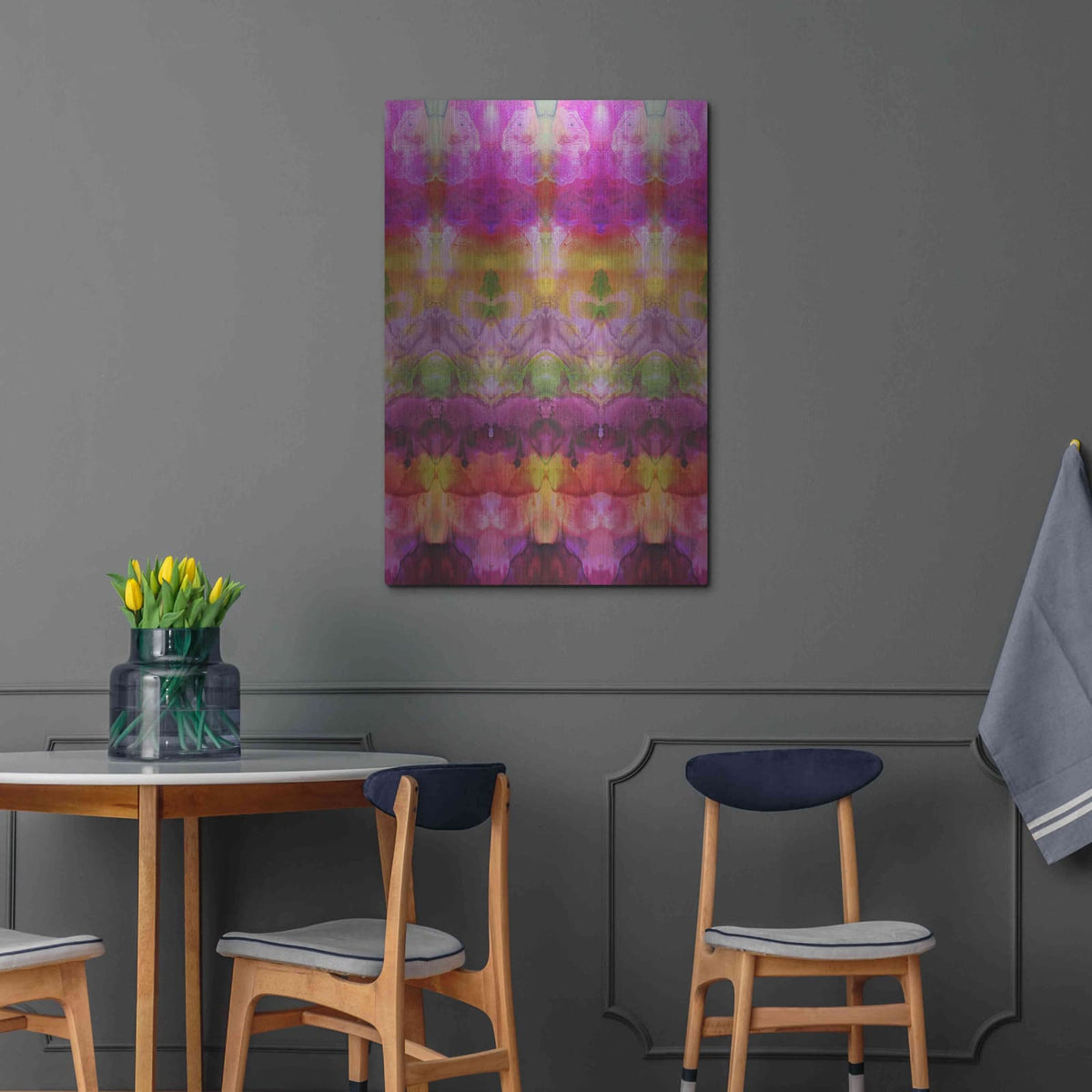 'Pinky Inks' by Shandra Smith – Metal Wall Art, 24x36 room view