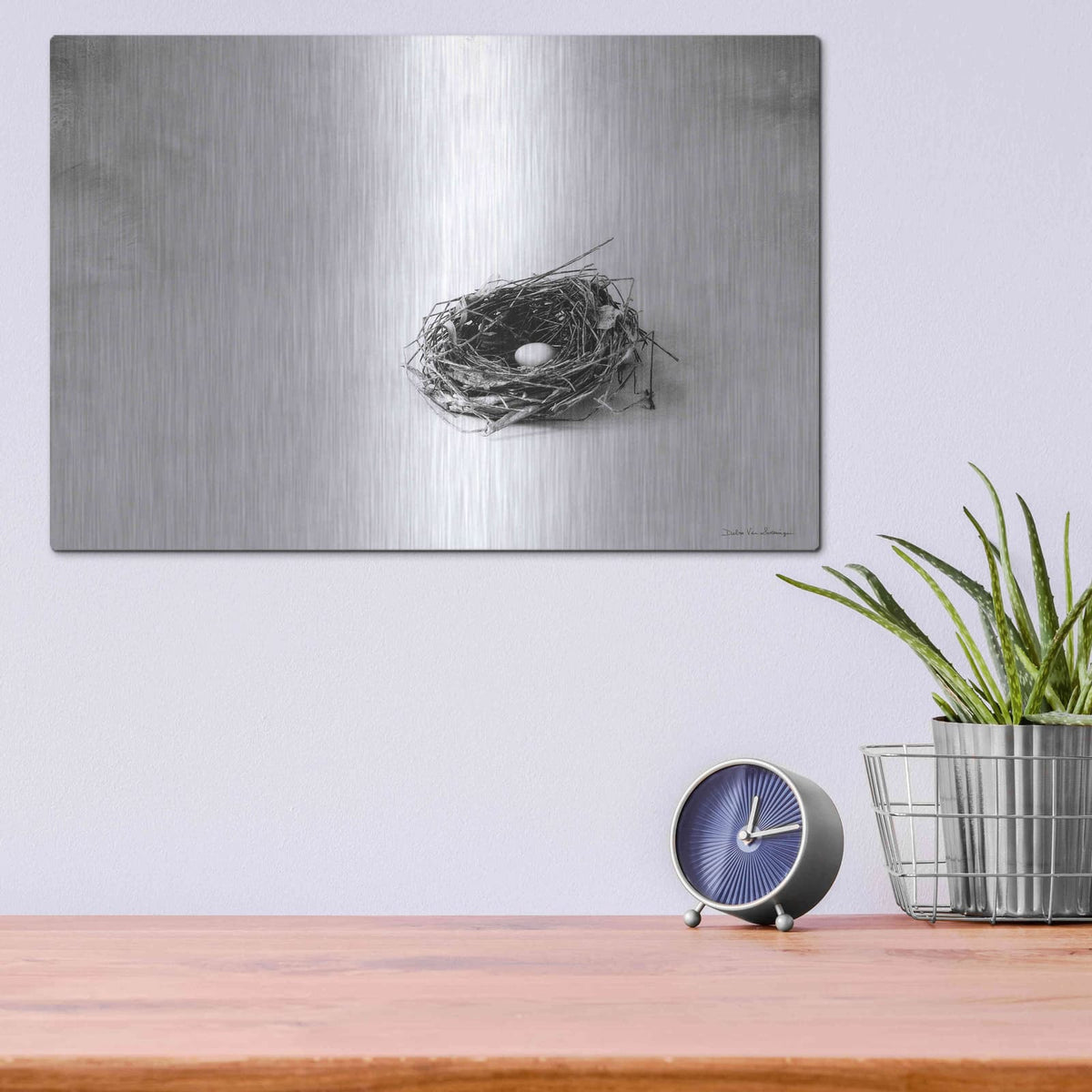 'Nestled V' by Debra Van Swearingen – Metal Wall Art, 16x12 room view