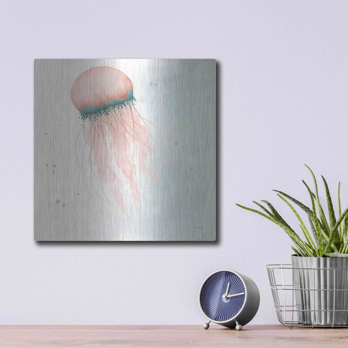 'Splash IV' by Elyse DeNeige – Metal Wall Art, 12x12 room view