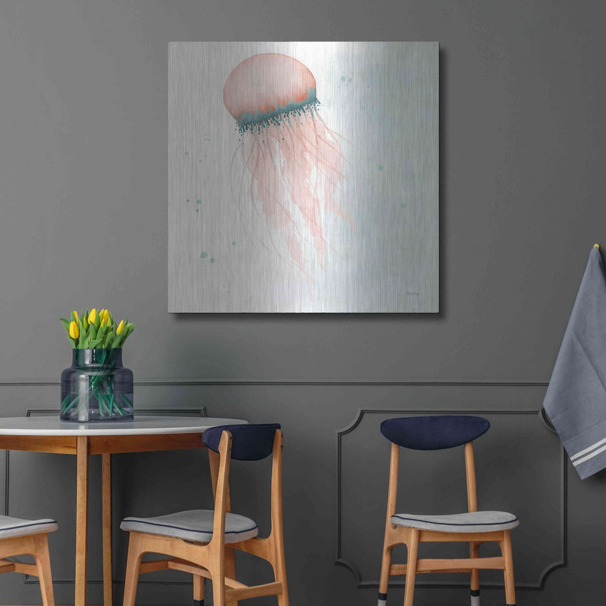'Splash IV' by Elyse DeNeige – Metal Wall Art, 36x36 room view