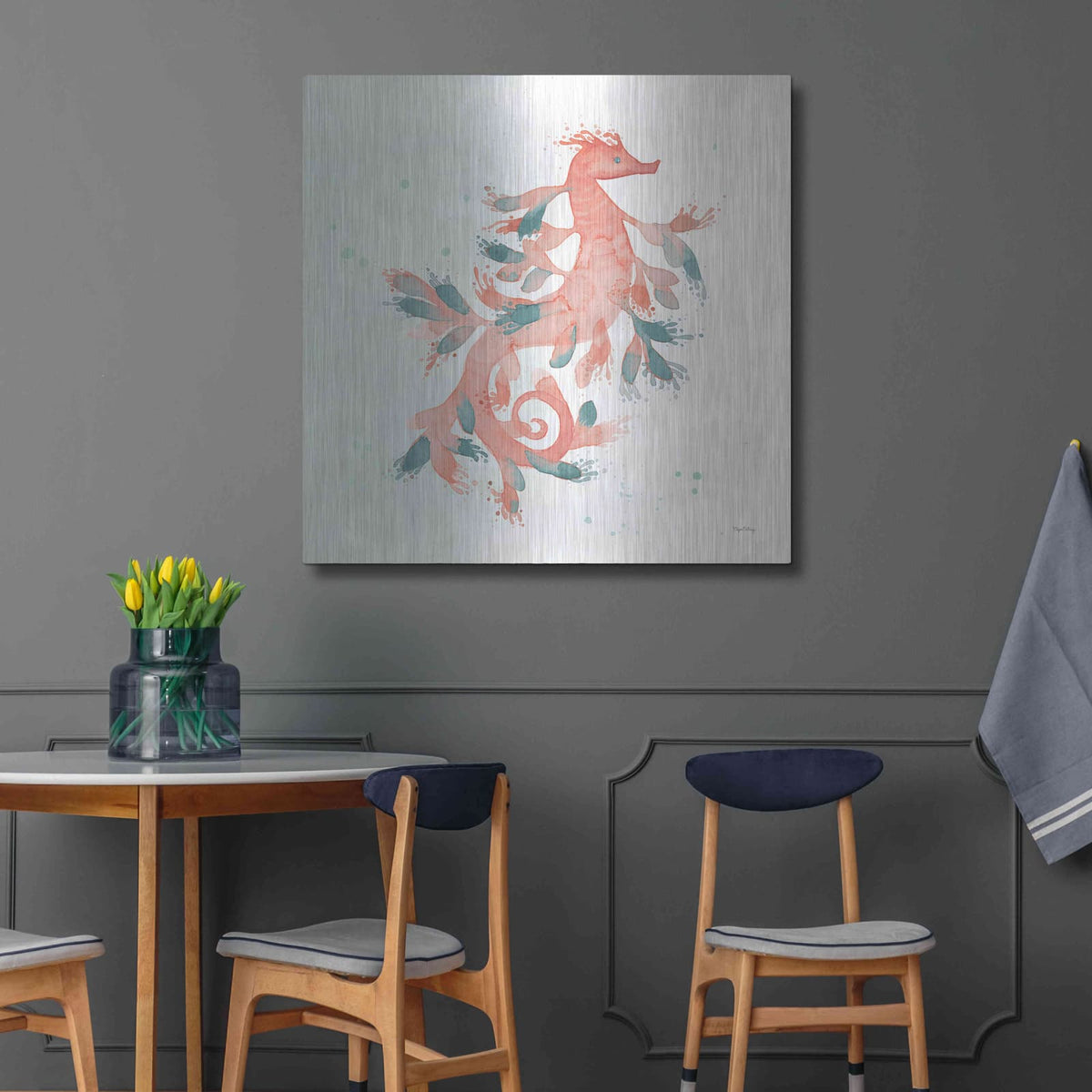 'Splash III' by Elyse DeNeige – Metal Wall Art, 36x36 room view