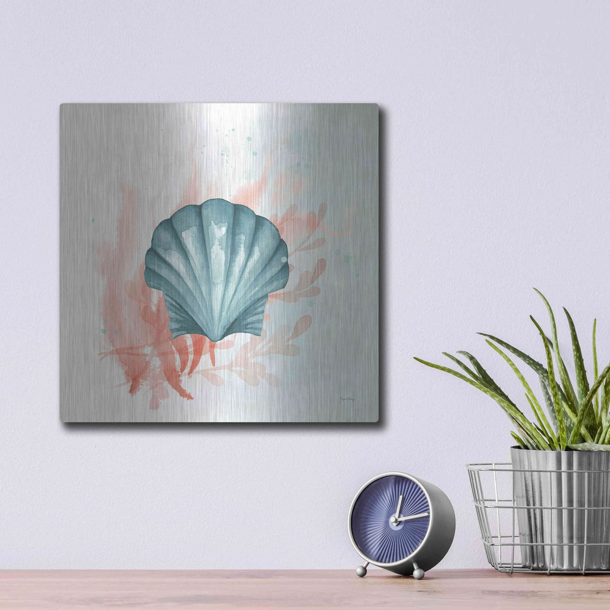 'Splash II' by Elyse DeNeige – Metal Wall Art, 12x12 room view