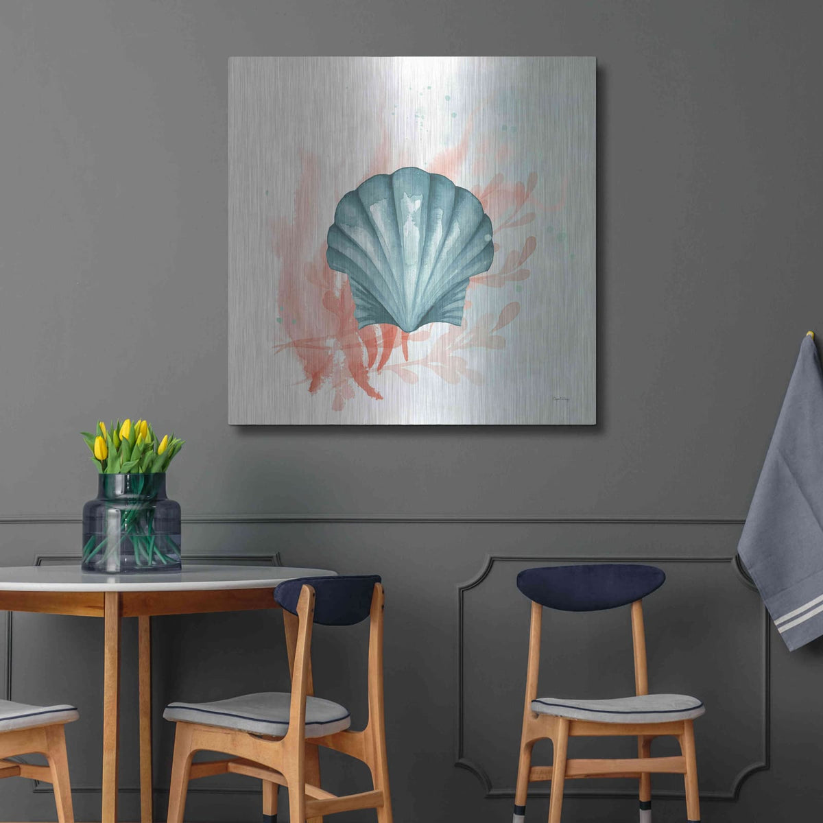'Splash II' by Elyse DeNeige – Metal Wall Art, 36x36 room view