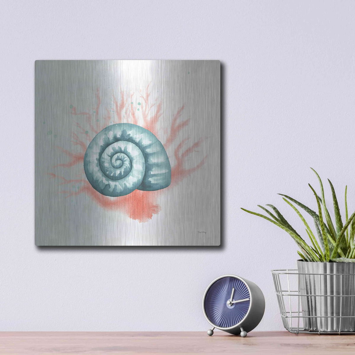 'Splash I' by Elyse DeNeige – Metal Wall Art, 12x12 room view