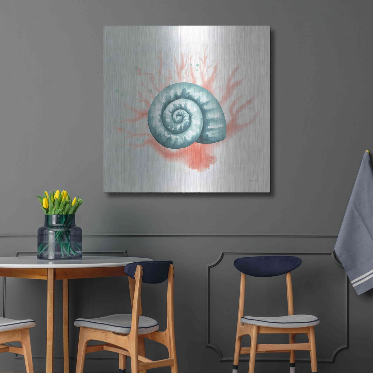 'Splash I' by Elyse DeNeige – Metal Wall Art, 36x36 room view