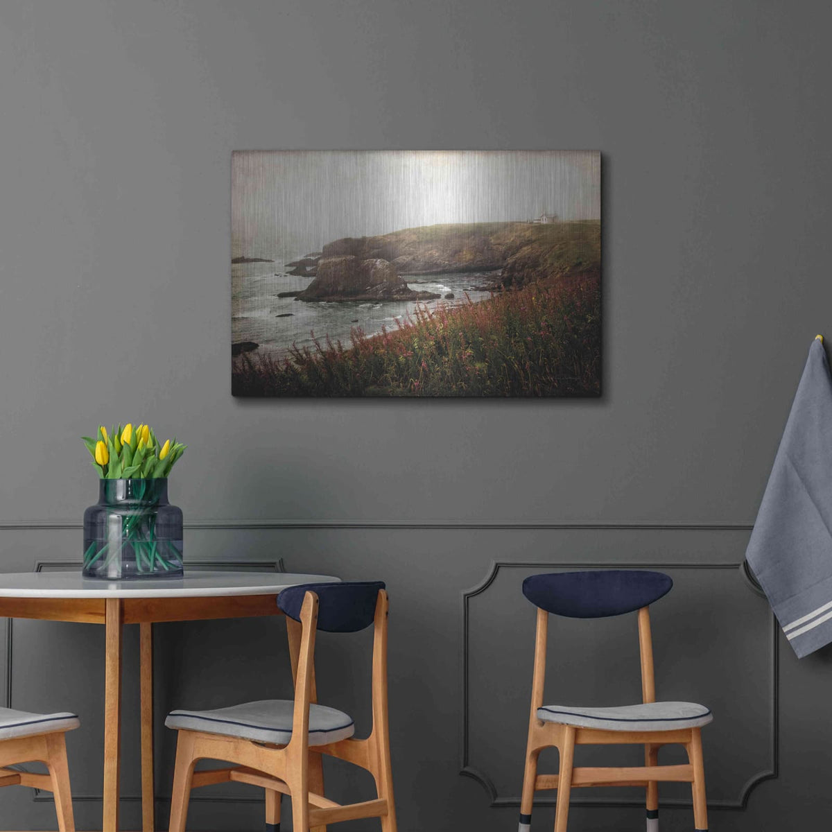 'Coastal Mist' by Debra Van Swearingen – Metal Wall Art, 36x24 room view
