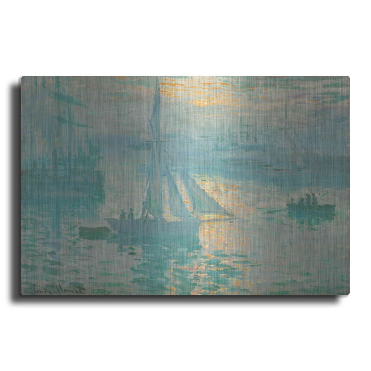 'Sunrise' by Claude Monet – Metal Wall Art