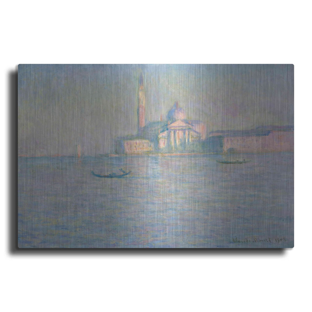 'The Church of San Giorgio Maggiore, Venice' by Claude Monet – Metal Wall Art