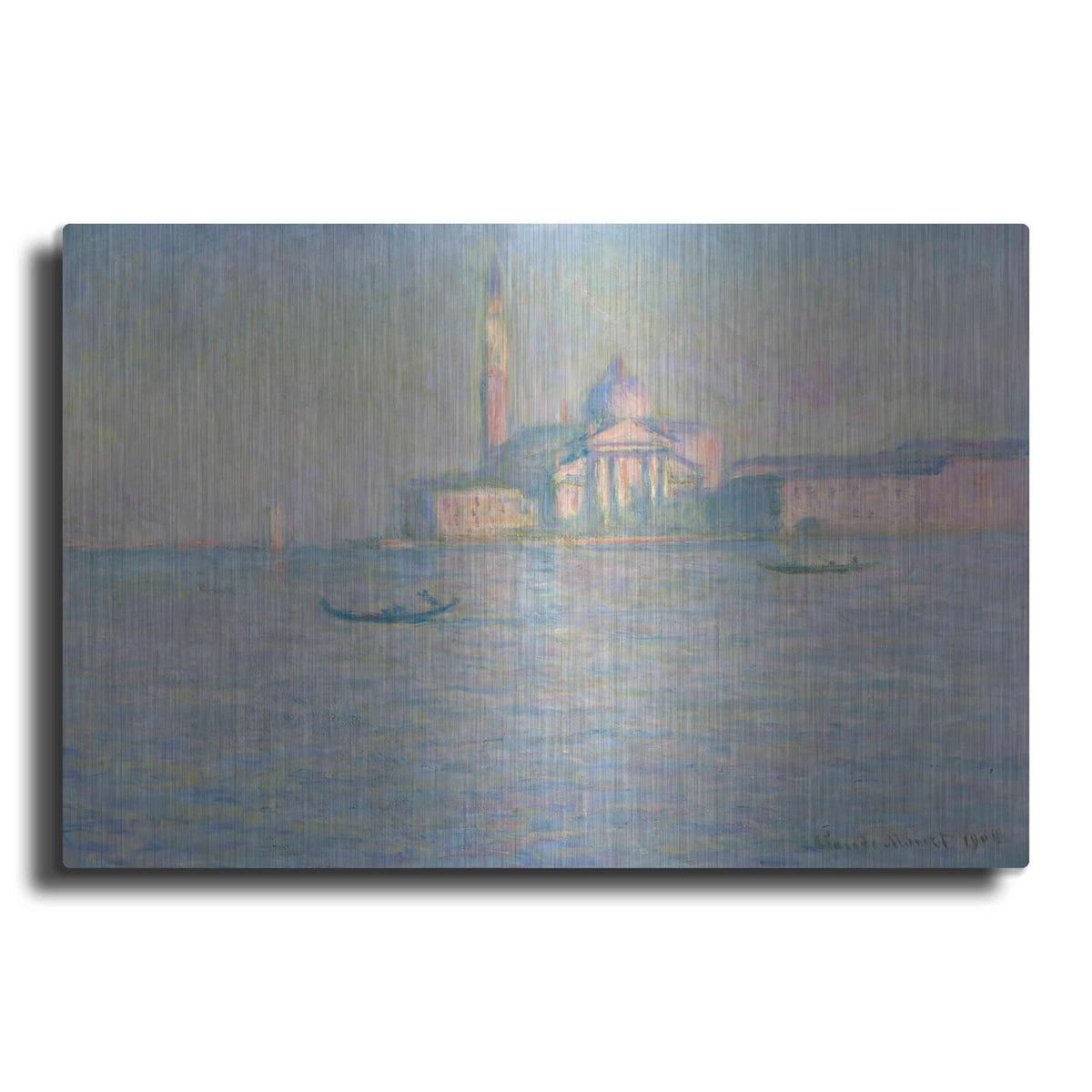 'The Church of San Giorgio Maggiore, Venice' by Claude Monet – Metal Wall Art