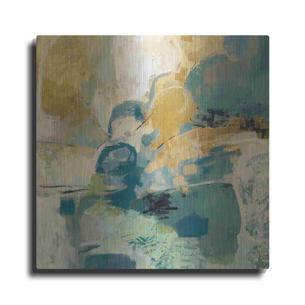 'Mid Mod Mood Blue' by Silvia Vassileva – Metal Wall Art