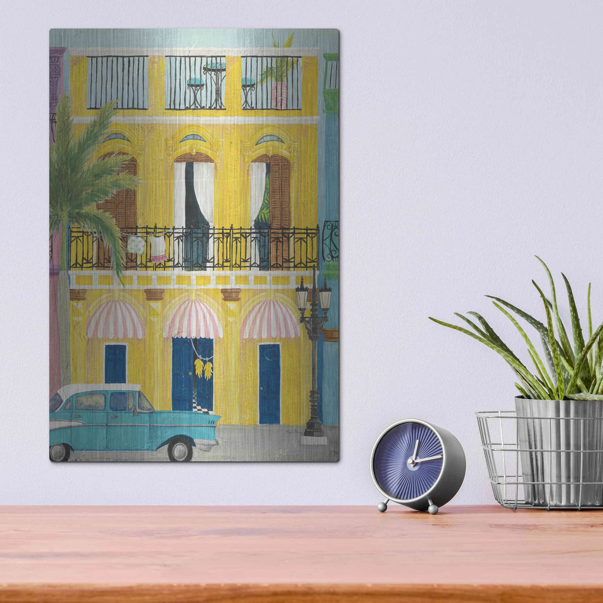 'Havana V' by Elyse DeNeige – Metal Wall Art, 12x16 room view