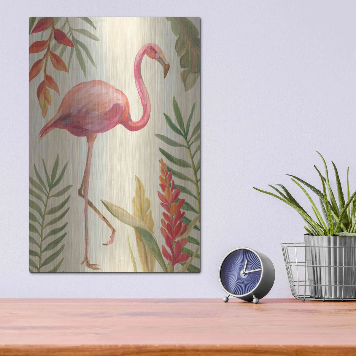 'Tropical Garden IX' by Silvia Vassileva – Metal Wall Art, 12x16 room view