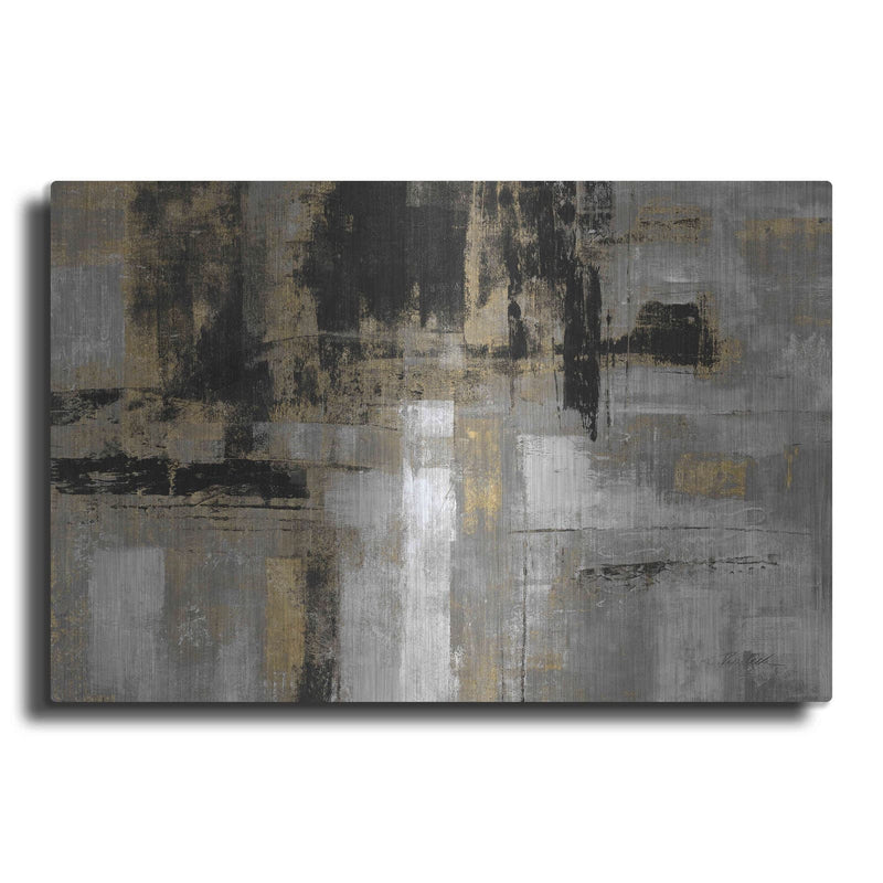 'Smoky Harbor Sunset' by Silvia Vassileva – Metal Wall Art