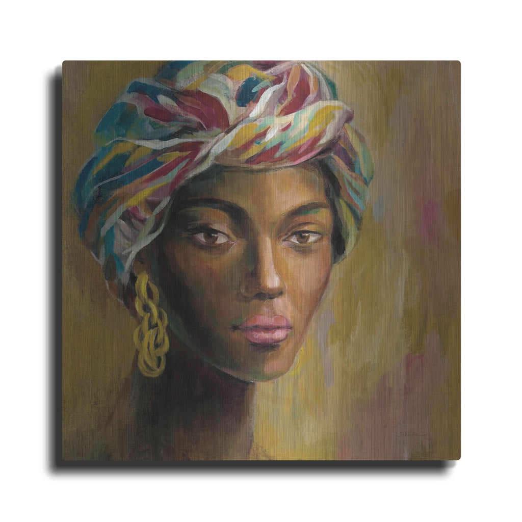 'African Face I' by Silvia Vassileva – Metal Wall Art