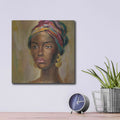'African Face II' by Silvia Vassileva – Metal Wall Art, 12x12 room view