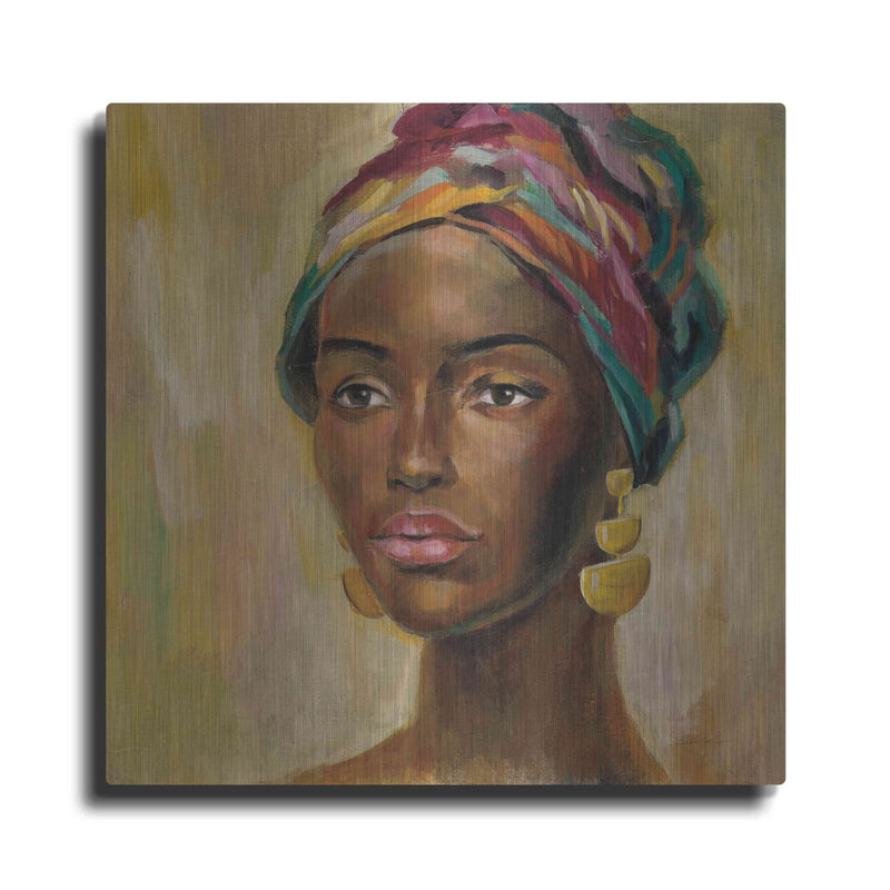 'African Face II' by Silvia Vassileva – Metal Wall Art