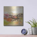 'Midsummer Meadow Path' by Silvia Vassileva – Metal Wall Art, 12x12 room view