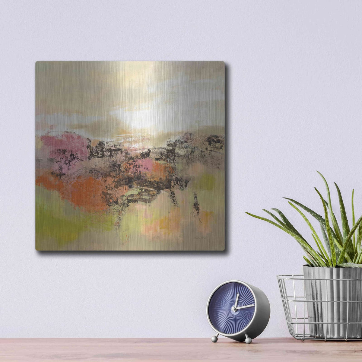 'Midsummer Meadow Path' by Silvia Vassileva – Metal Wall Art, 12x12 room view