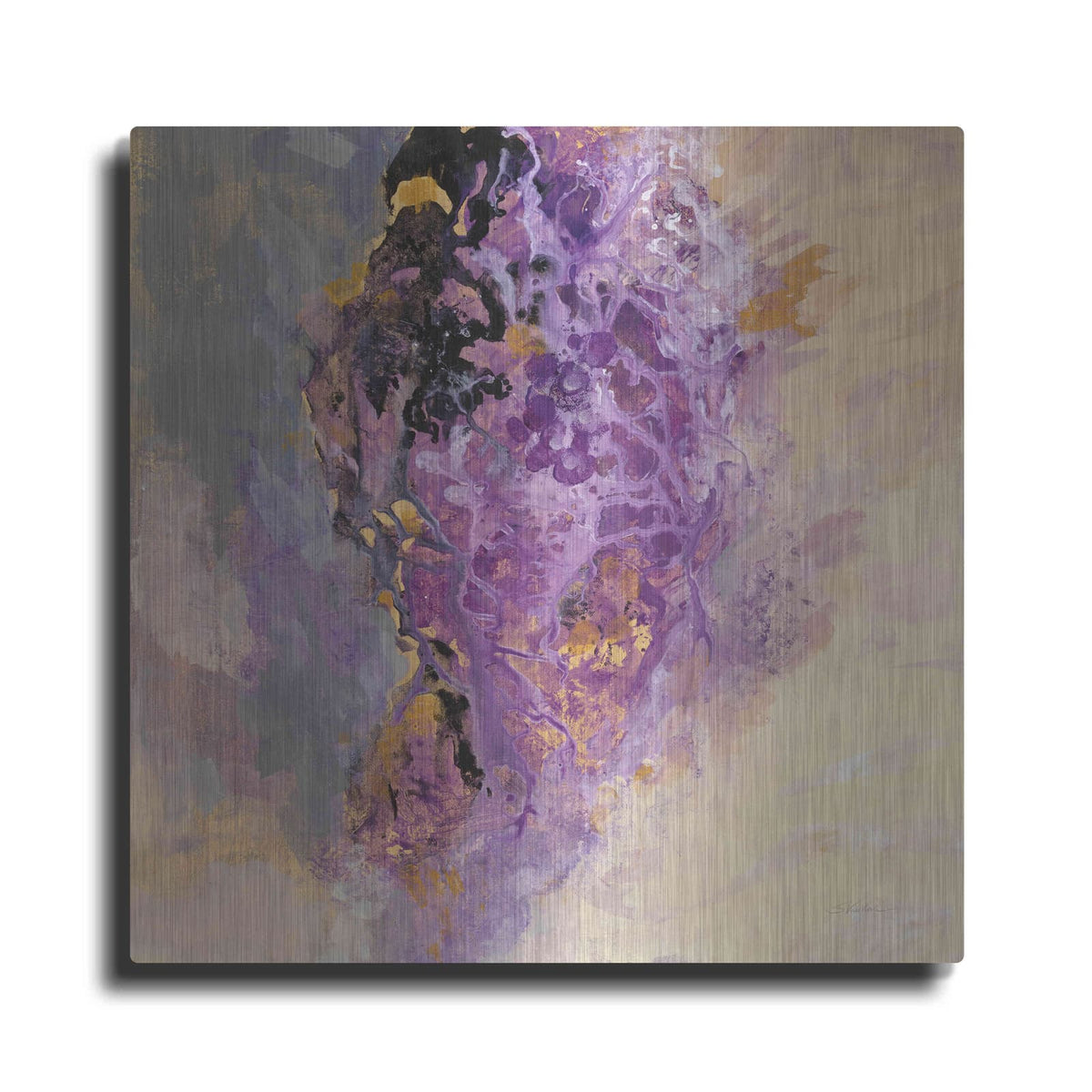 'Amethyst' by Silvia Vassileva – Metal Wall Art