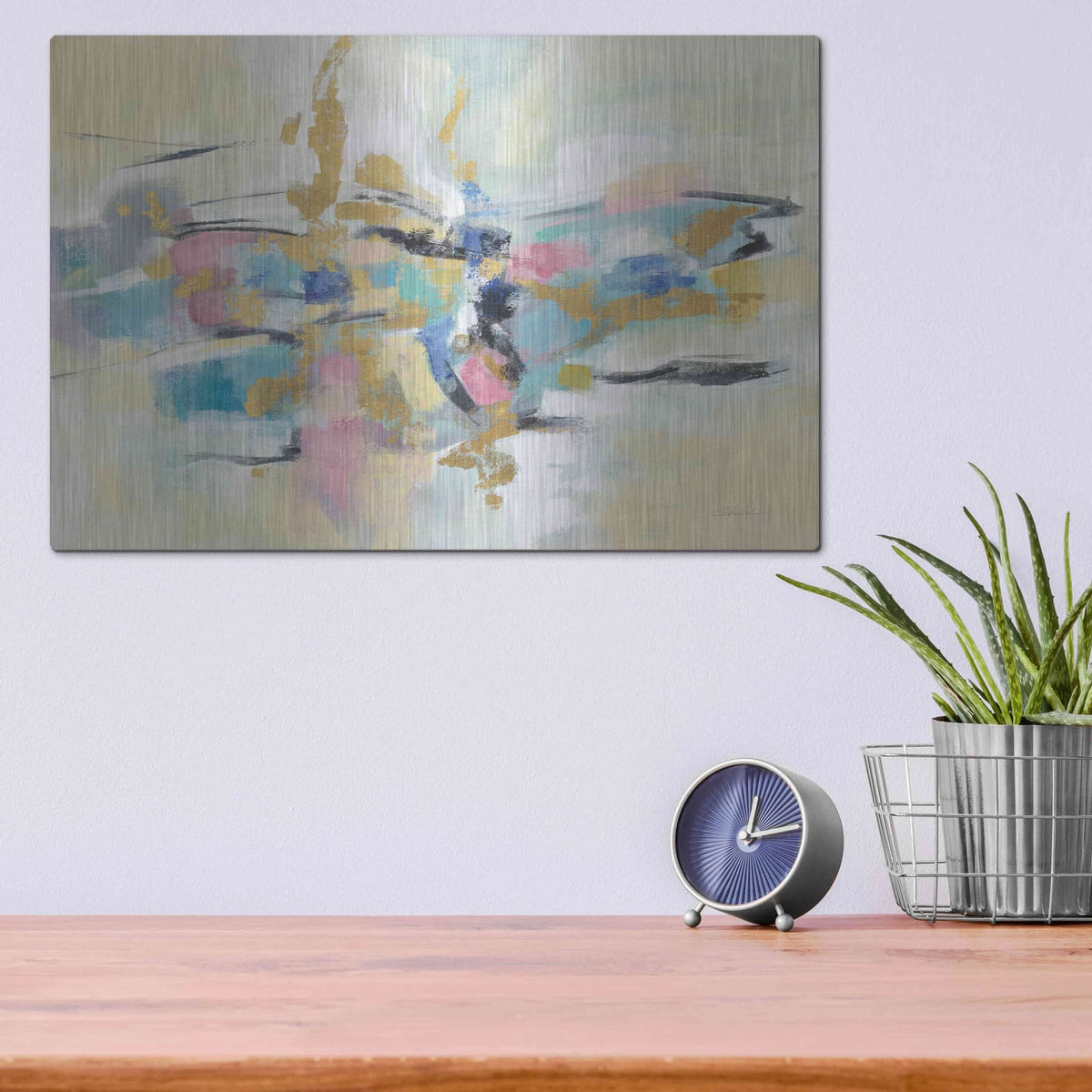 'Kimono Fragment' by Silvia Vassileva – Metal Wall Art, 16x12 room view
