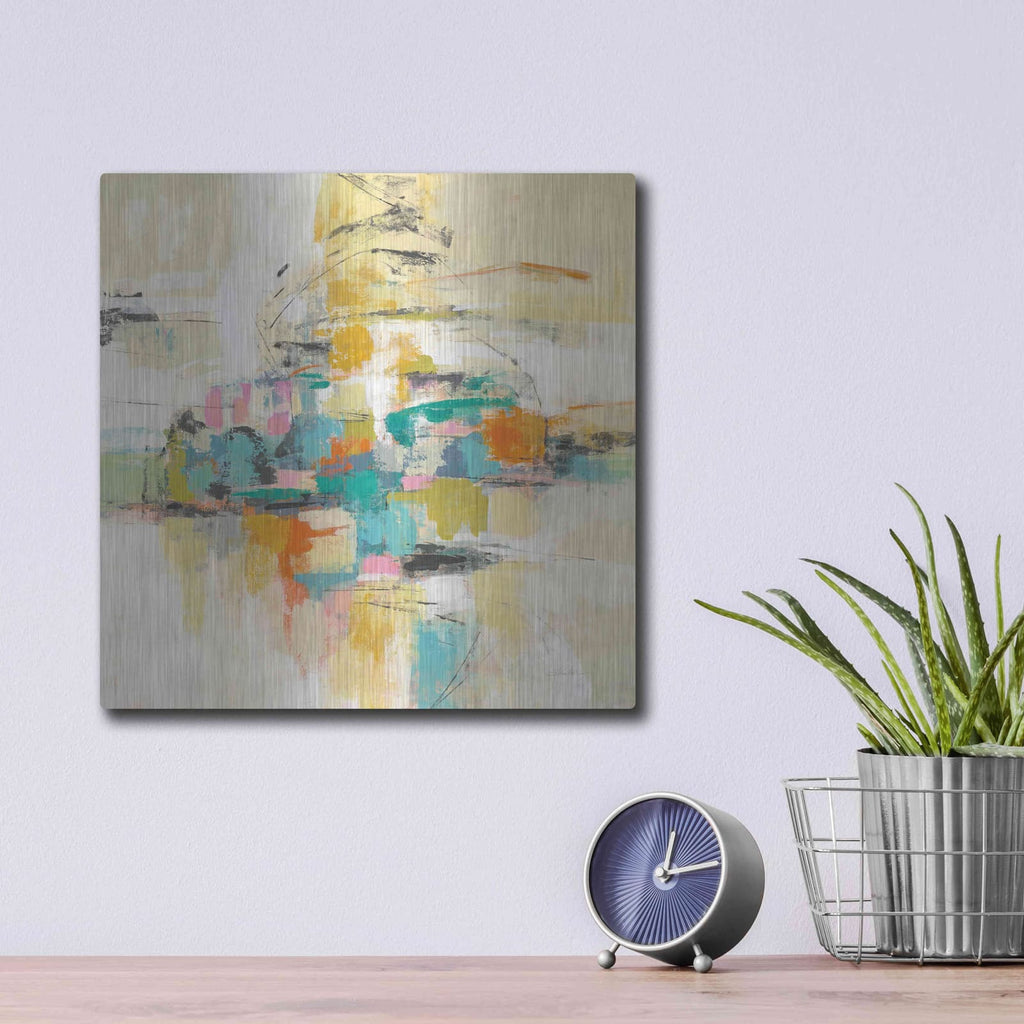 'Silk Road Journey' by Silvia Vassileva – Metal Wall Art, 12x12 room view