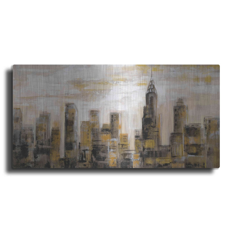 'Manhattan Skyline' by Silvia Vassileva – Metal Wall Art