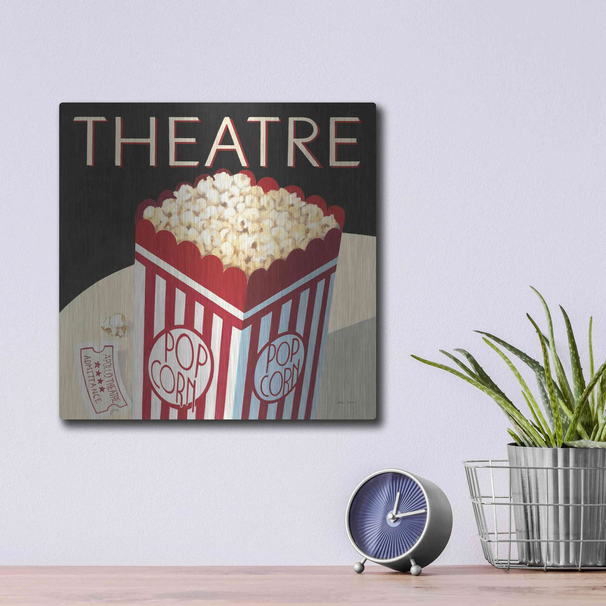 'Theatre' by Marco Fabiano – Metal Wall Art, 12x12 room view