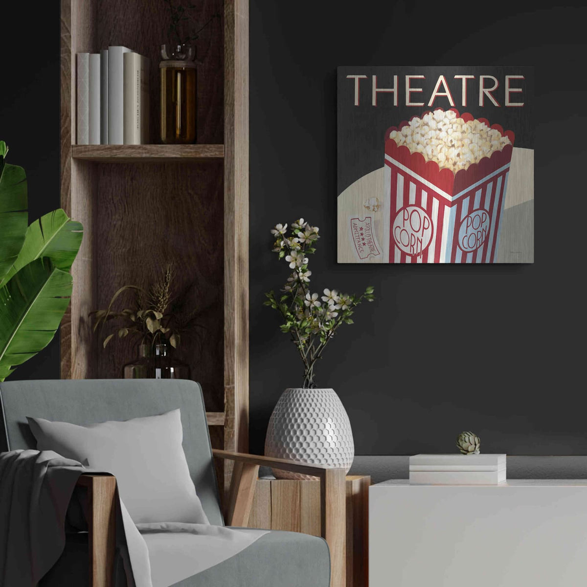 'Theatre' by Marco Fabiano – Metal Wall Art, 24x24 room view