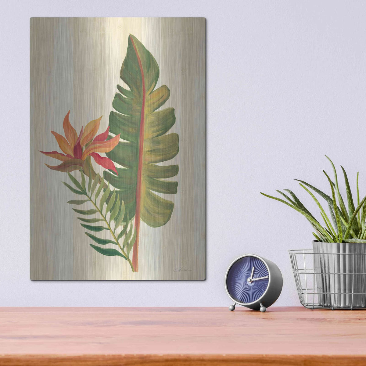 'Tropical Garden VI' by Silvia Vassileva – Metal Wall Art, 12x16 room view
