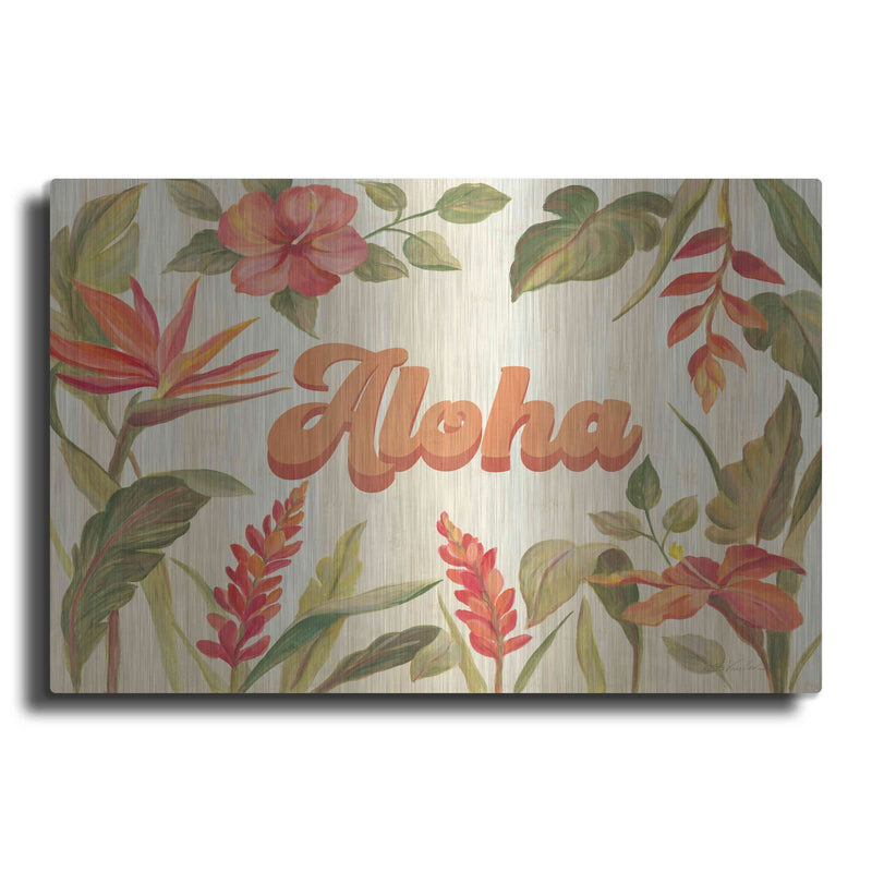 'Tropical Garden VIII' by Silvia Vassileva – Metal Wall Art