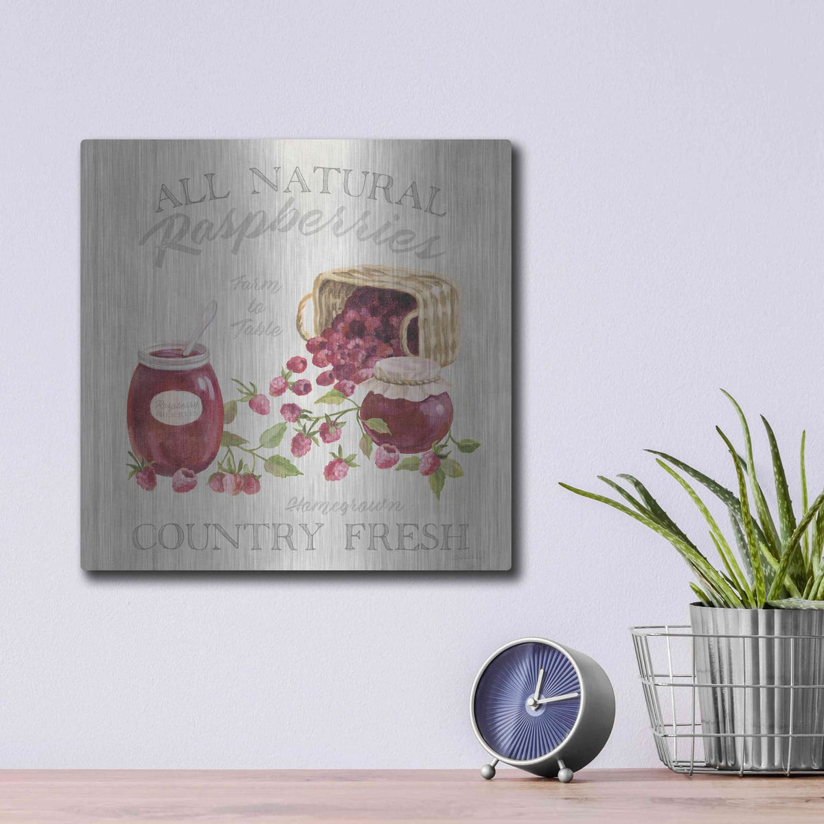 'Homemade Happiness IV' by Silvia Vassileva – Metal Wall Art, 12x12 room view